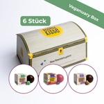 Veganer Mix: 6er Pack SchokoSchatz mit Schatzkiste